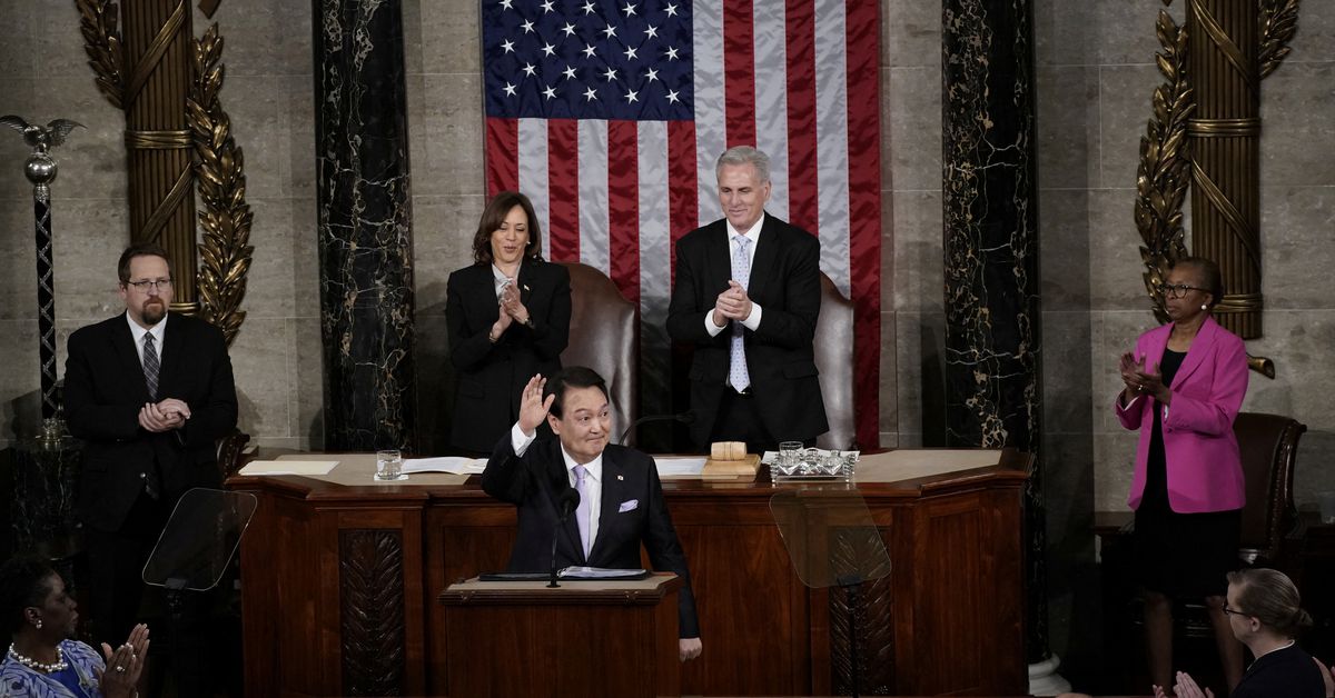 South Korean President emphasizes cooperation with Japan on North Korea and warns about Kim Jong Un in address to Congress.