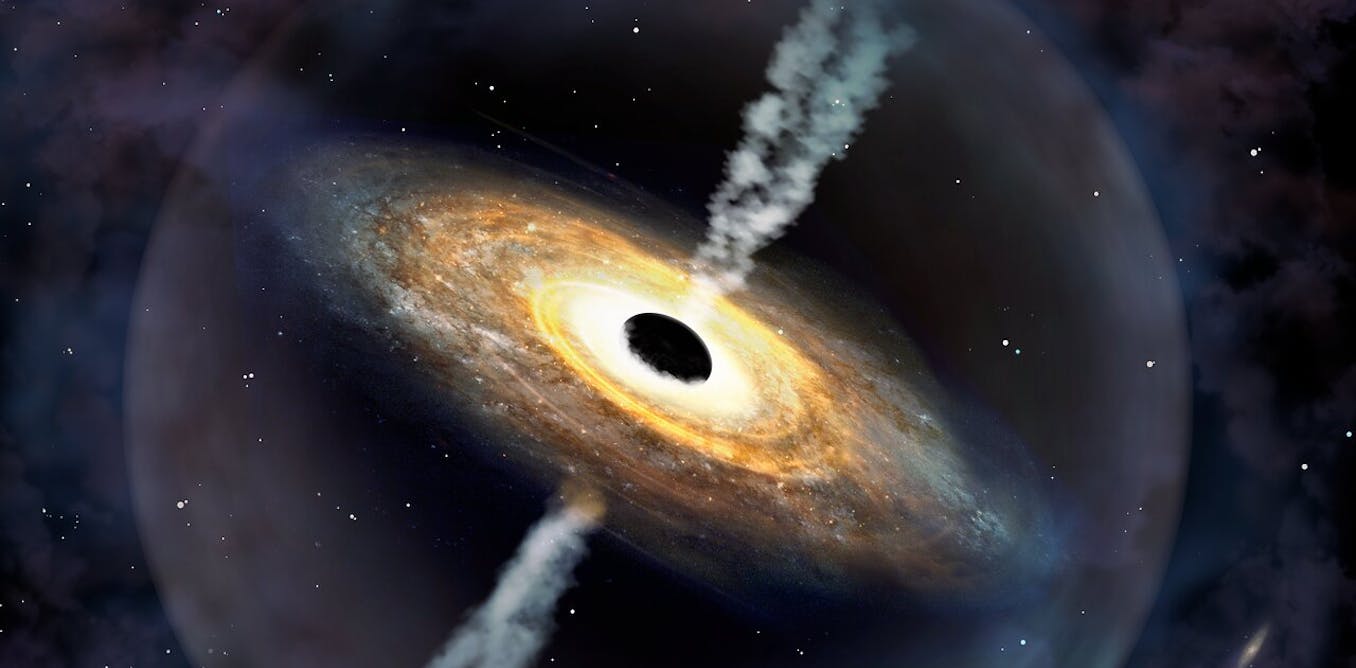 "Black Holes Thrive in Busy Galactic Communities"