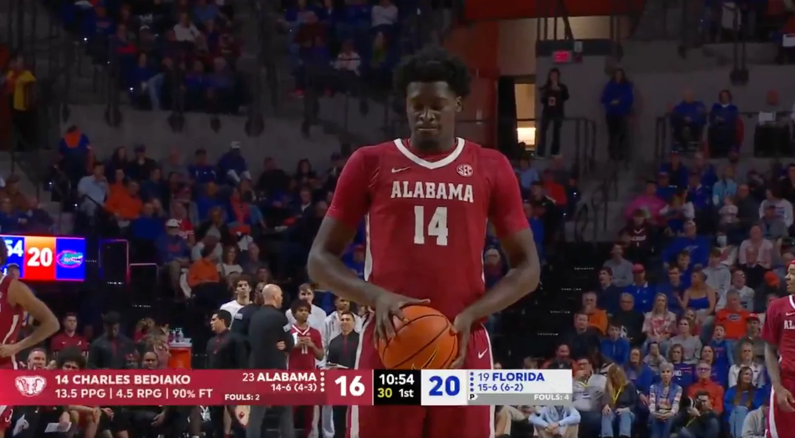 Gator Crowd Hurls 'G League Dropout' Chant at Bediako