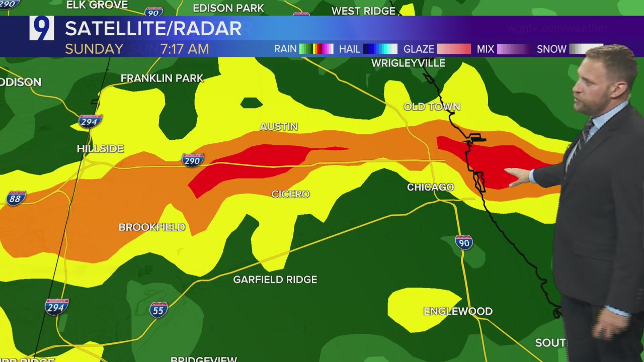 Intense Flooding Sweeps Through Chicago Area, Flash Flood Warning Continues