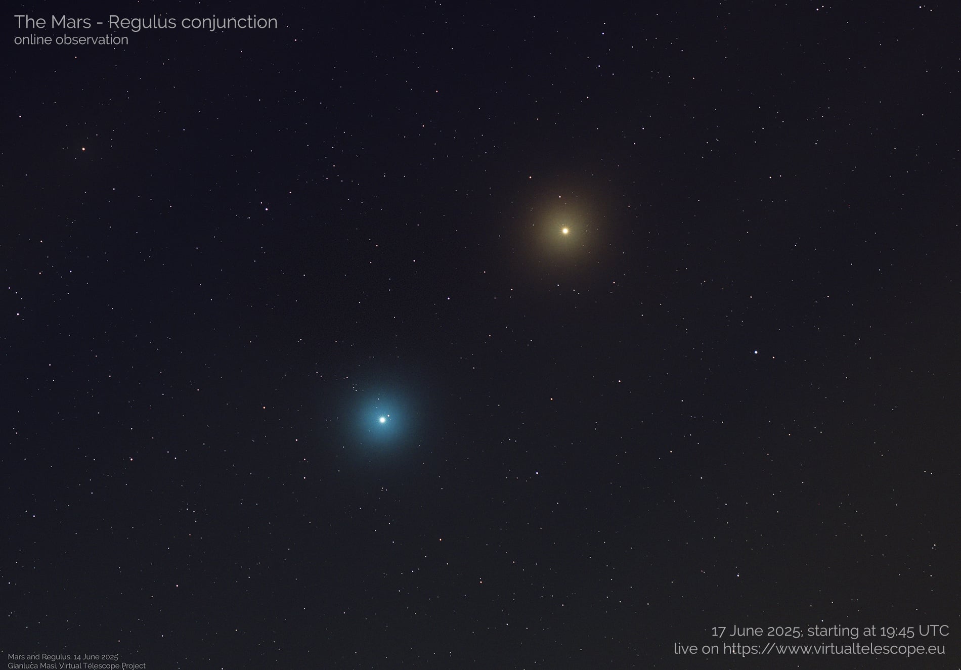 Featured image for Mars and Regulus Conjunction: June 2025 Skywatching Event