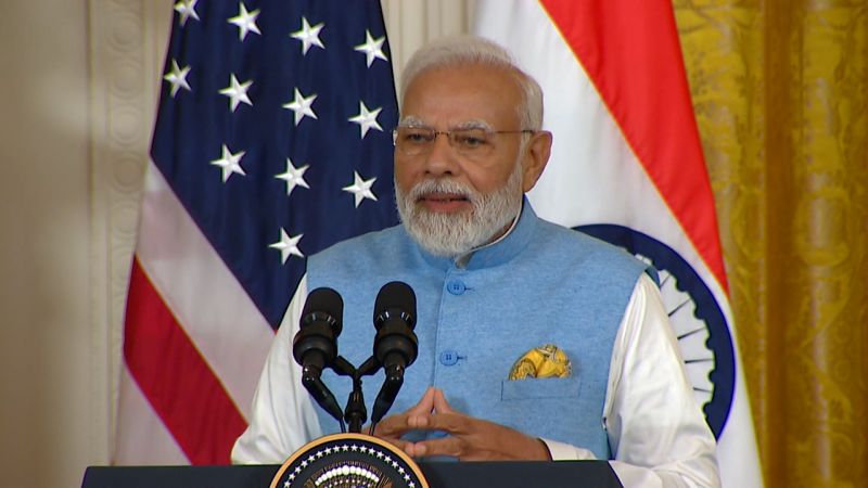 Modi Addresses Religious Discrimination Claims in US Press Conference