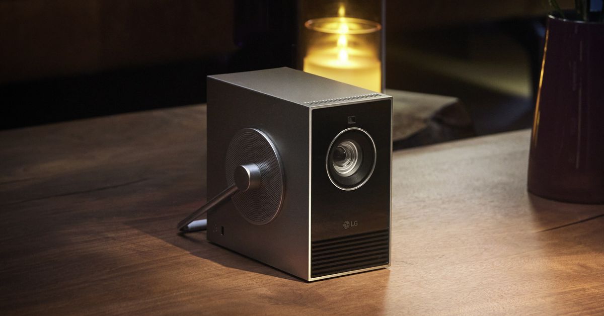 Featured image for "LG Unveils CineBeam Qube: A Chic, Portable 4K Laser Projector with WebOS Intelligence"
