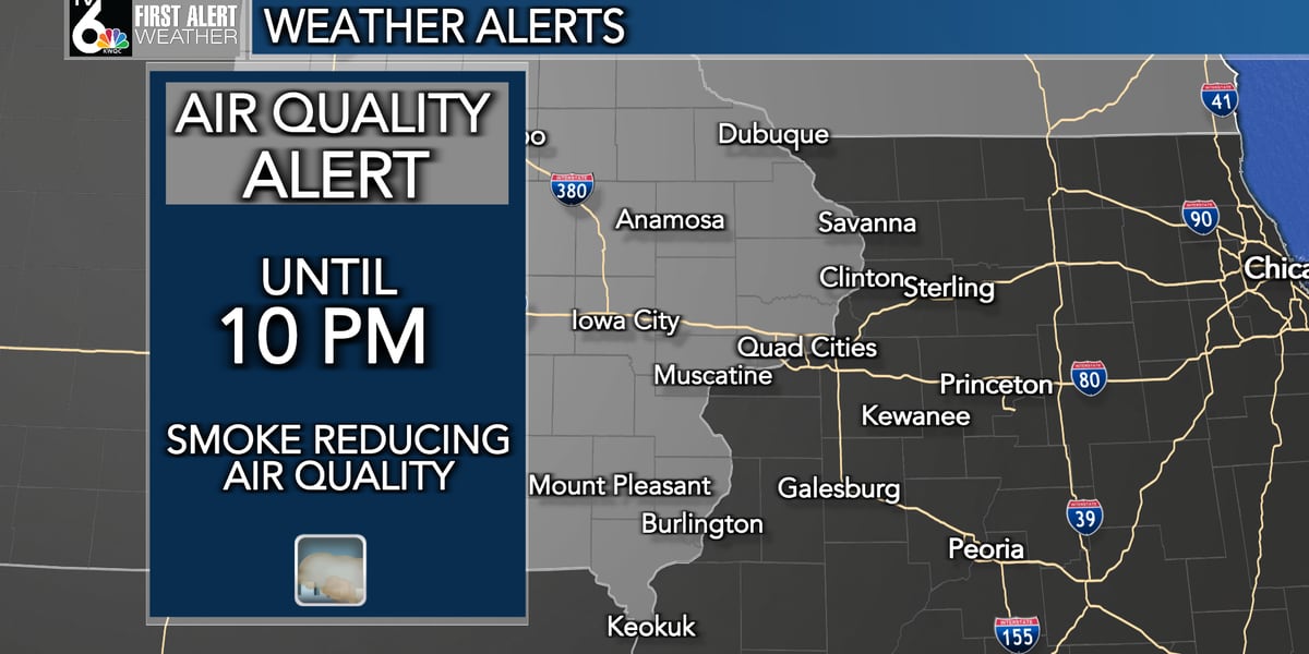 Air Quality Alerts Across Midwest Due to Wildfire Smoke.