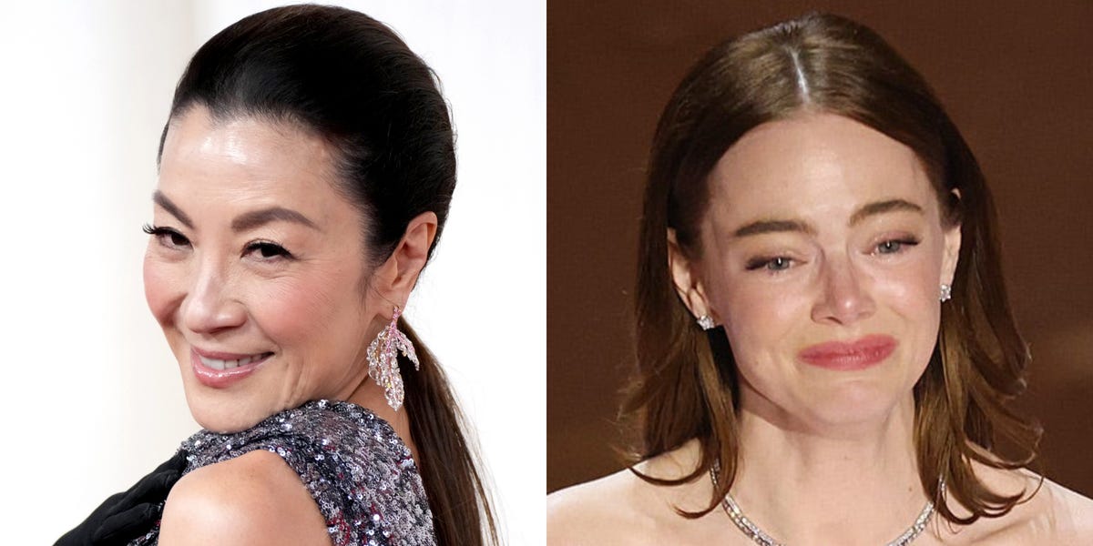 Featured image for "Michelle Yeoh's Awkward Oscars Moments with Emma Stone and Jennifer Lawrence Explained"