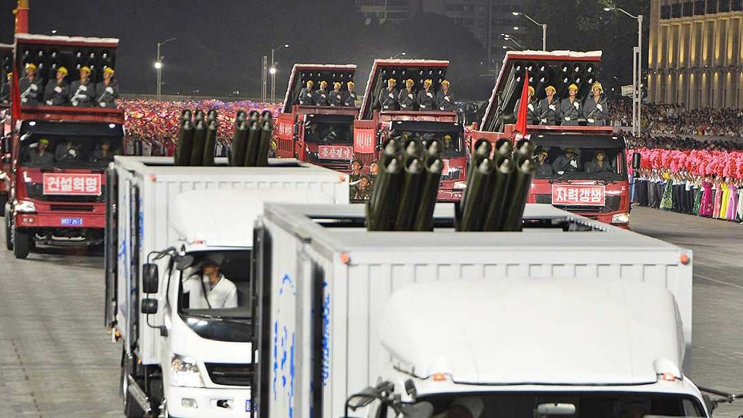 Featured image for "North Korea's Disguised Rocket Launchers: Trucks in Plain Sight"