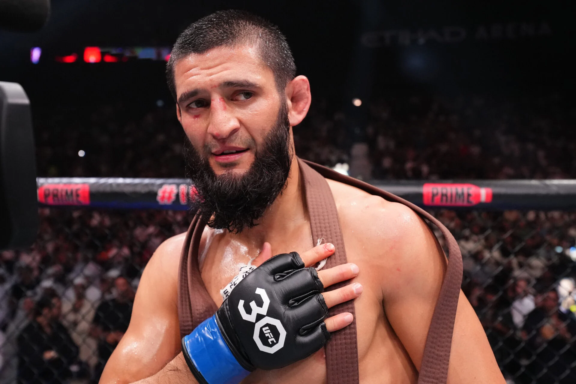 Featured image for Khamzat Chimaev's Intense Training and Rising UFC Title Hopes