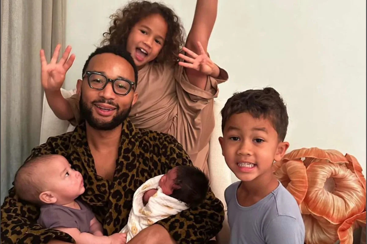 John Legend and Chrissy Teigen's Growing Family: A First Look at Baby No. 4