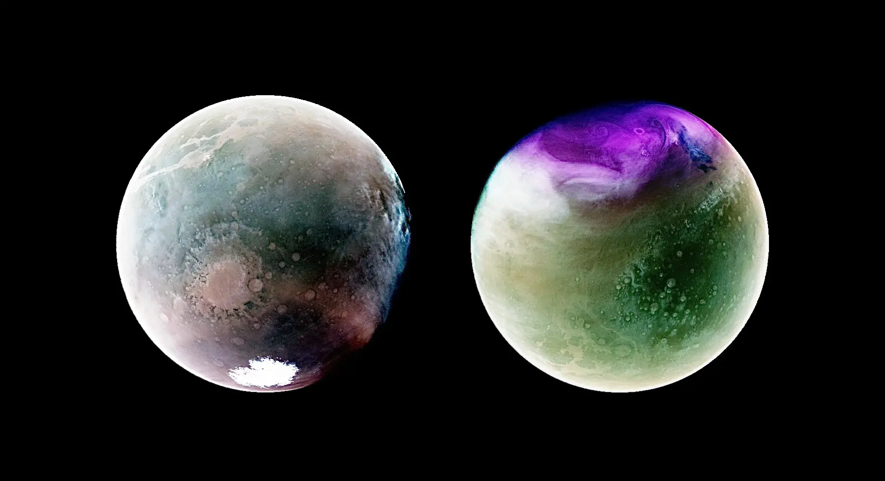 "NASA's MAVEN spacecraft captures stunning ultraviolet views of Mars"