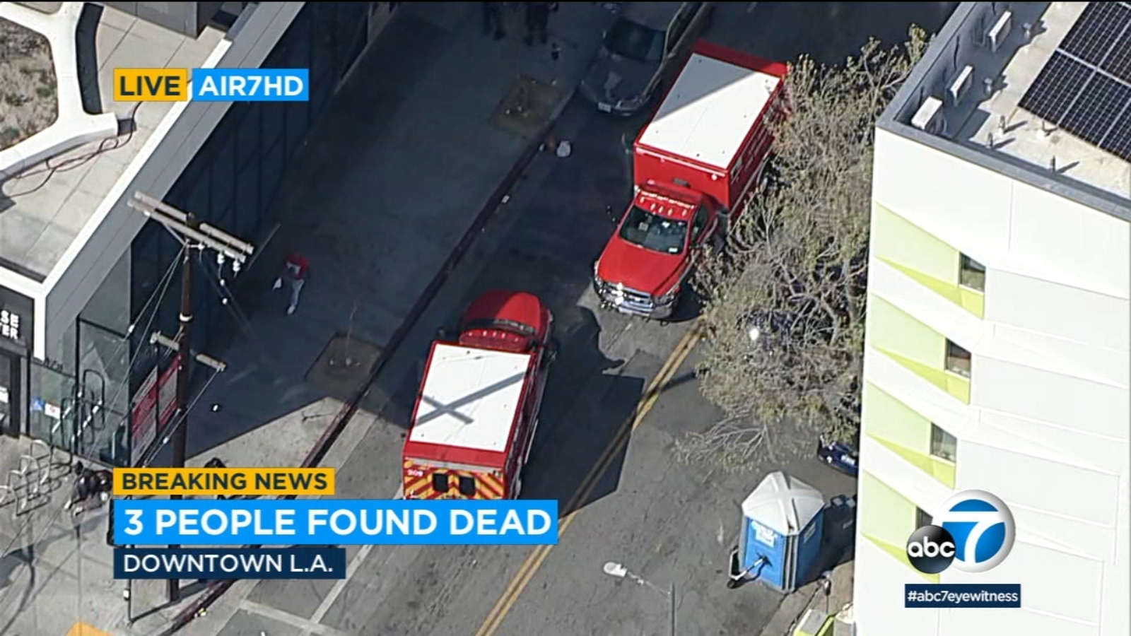 Investigation launched after 3 found dead in downtown LA.