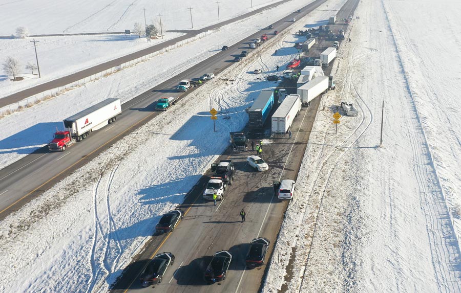 Featured image for Massive 30-Vehicle Crash on I-86: Police Reveal Cause