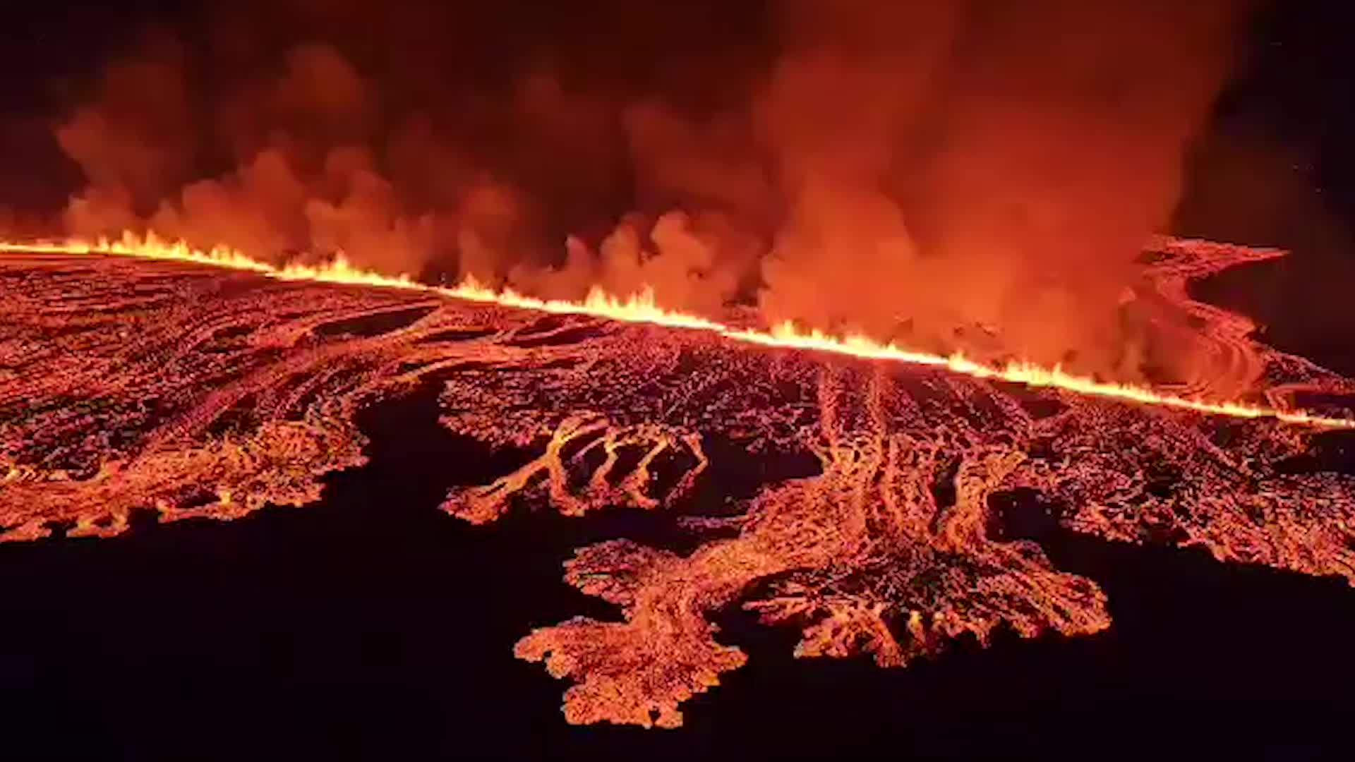 "Multiple Volcanic Eruptions Rock Iceland, Spewing Lava in All Directions"
