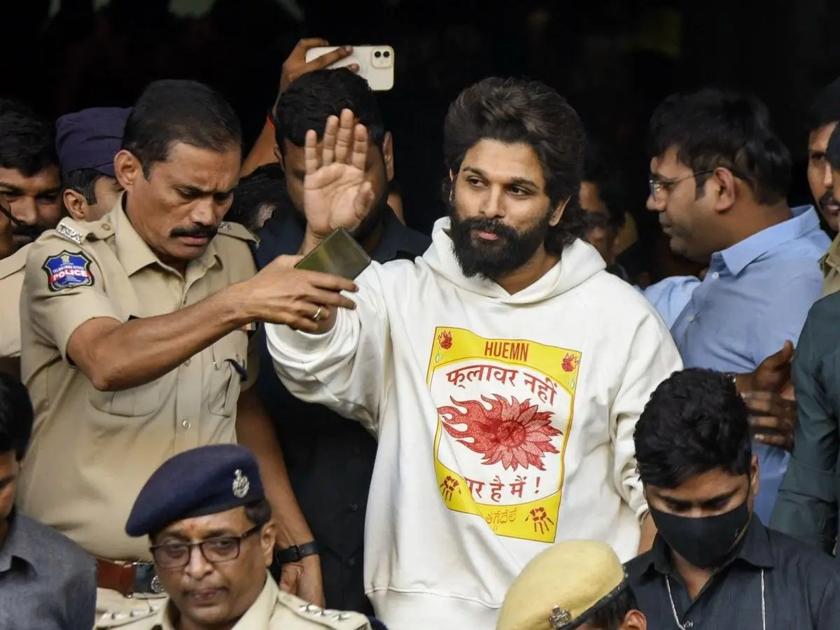 Featured image for Allu Arjun's Arrest Sparks Industry Support Amid Legal Turmoil