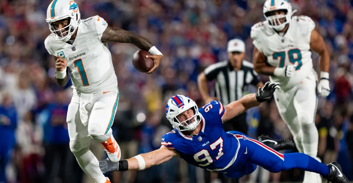 Featured image for Dolphins' Playoff Hopes Diminish After Loss to Bills