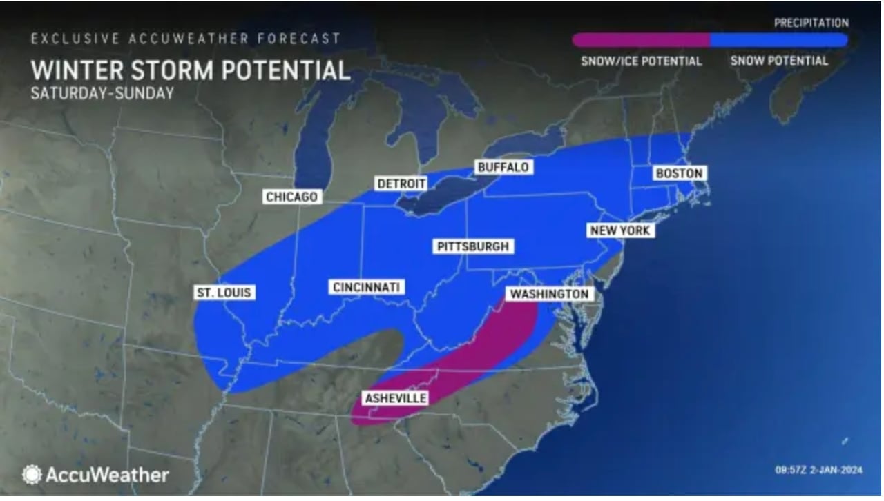Featured image for "Massachusetts and New Jersey Brace for Potential Significant Weekend Snowstorms"