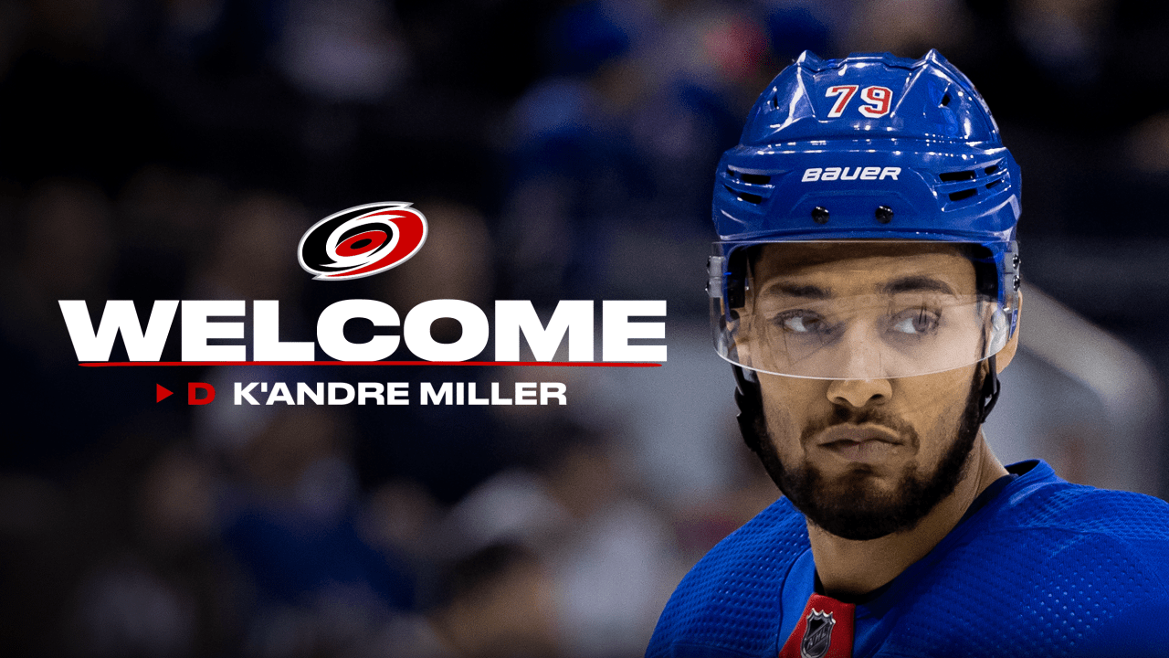 Featured image for Canes Acquire K'Andre Miller in Rangers Trade