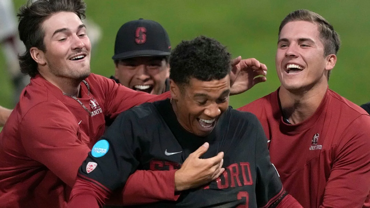 Stanford secures College World Series spot with win over Texas.