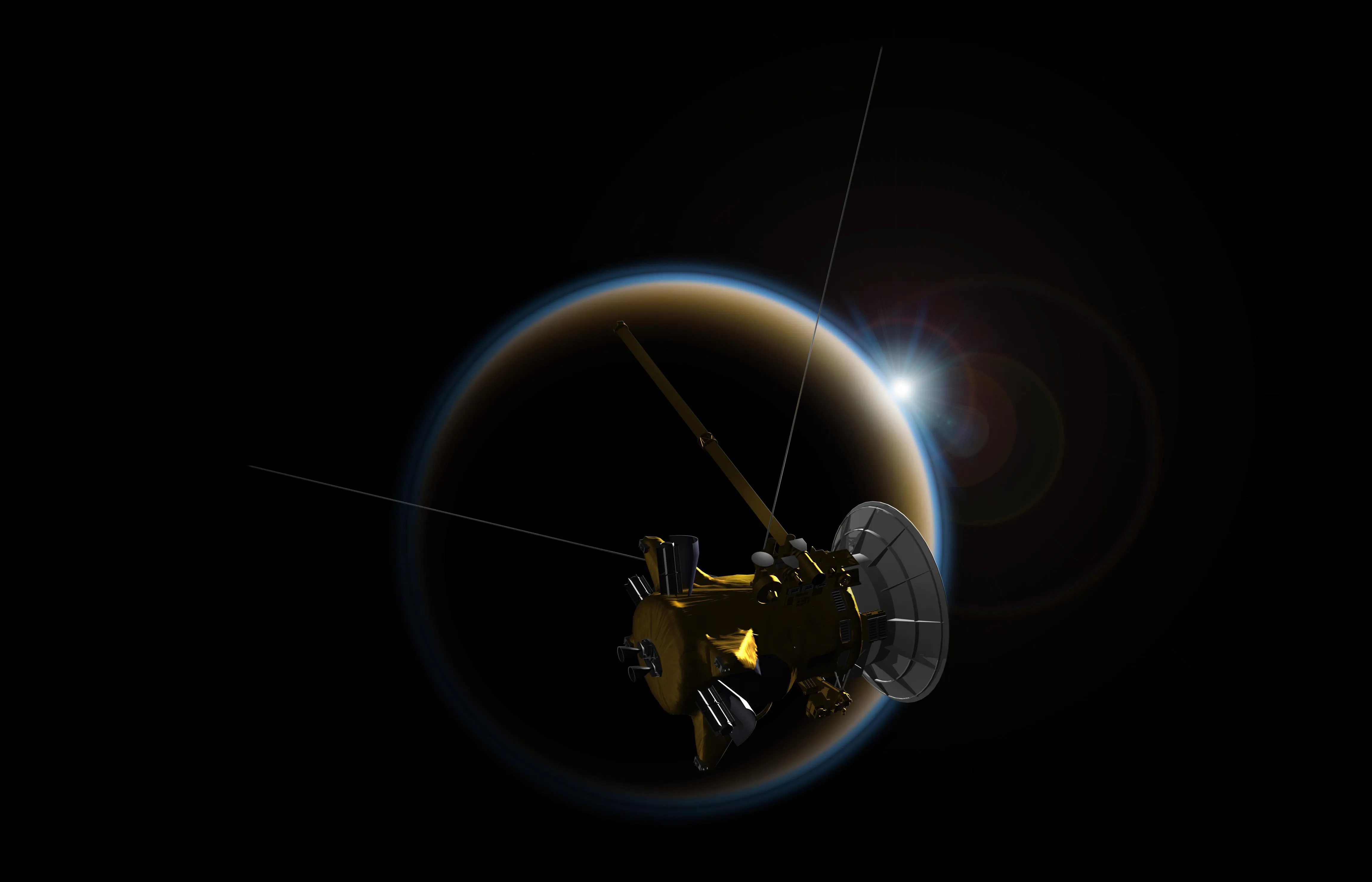 Featured image for NASA Study Challenges Existence of a Global Ocean on Titan
