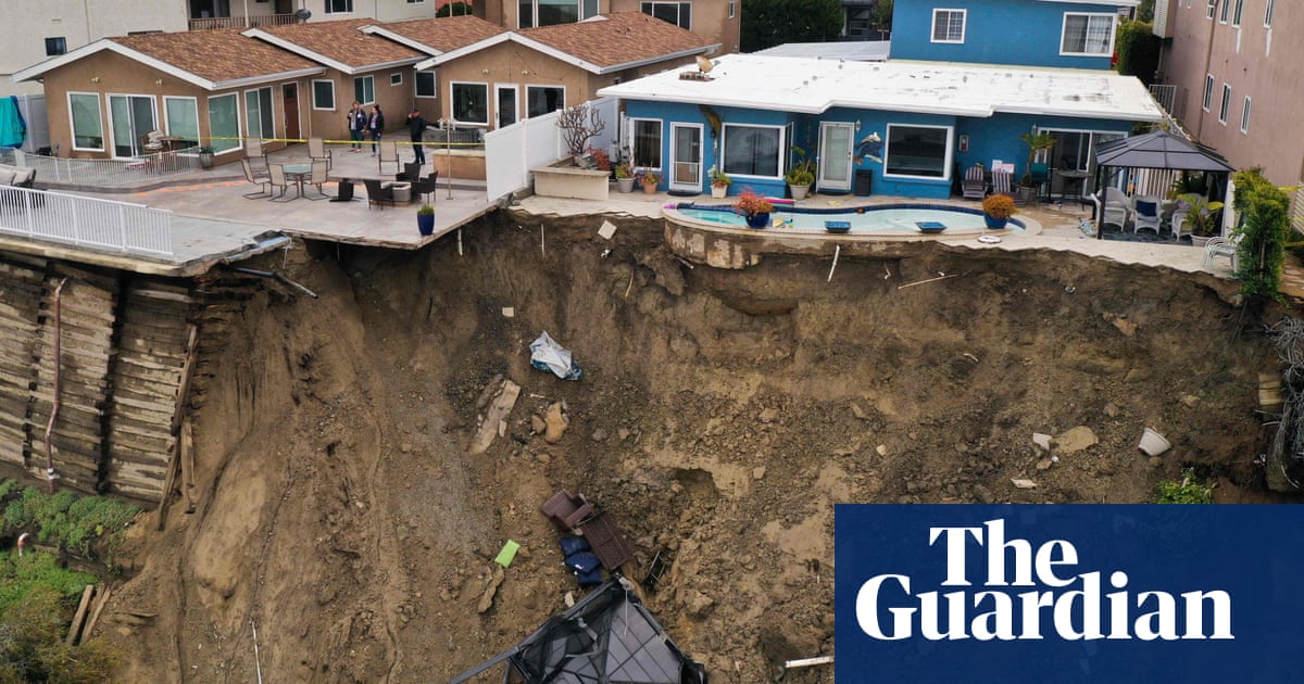 California's Oceanfront Homes and Residents in Peril After Landslides and Torrential Rains.