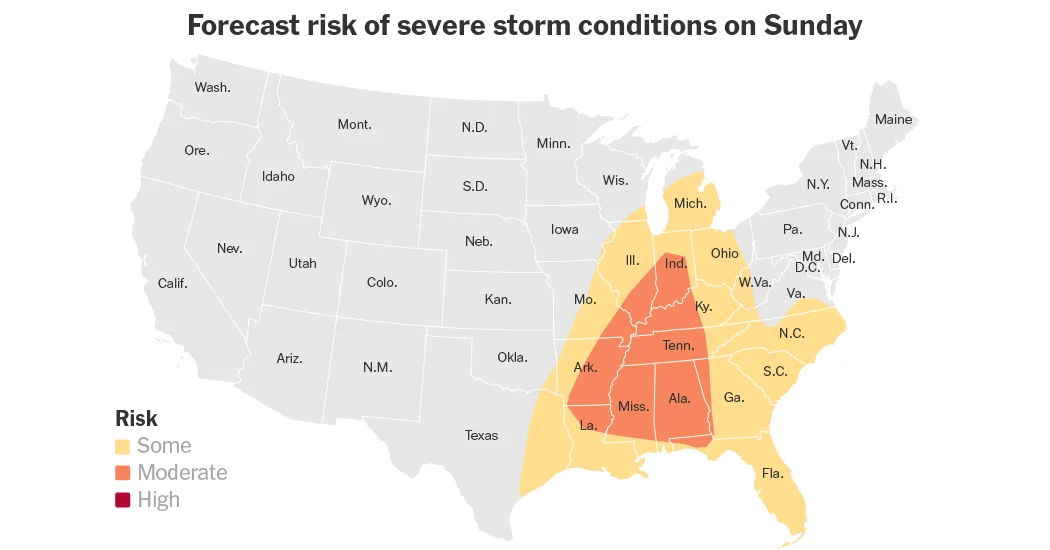 Midwest Snow Disrupts Travel as Severe Weather Expands Nationwide