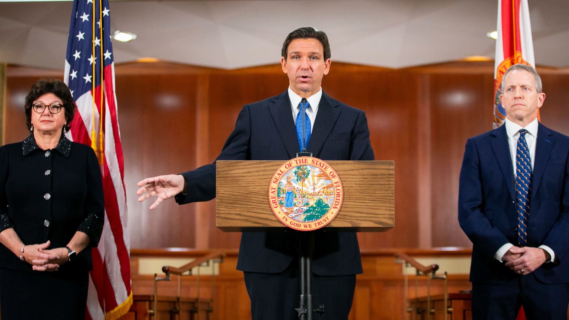 Florida Gov. DeSantis takes aim at Disney with new bill.