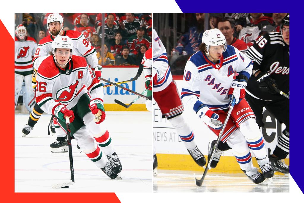 "Devils and Rangers Face Off in 1st Round of Stanley Cup Playoffs"
