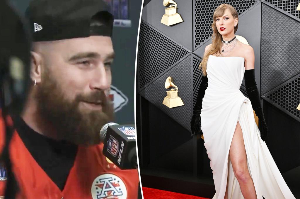 Featured image for Travis Kelce's Sweet Promise to Taylor Swift After Grammy Wins