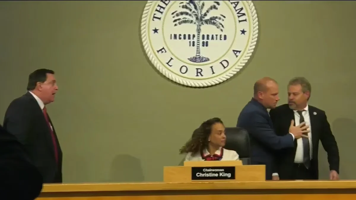 Miami City Hall Erupts in Chaos: Council Members Exchange Insults, Commissioners Nearly Brawl