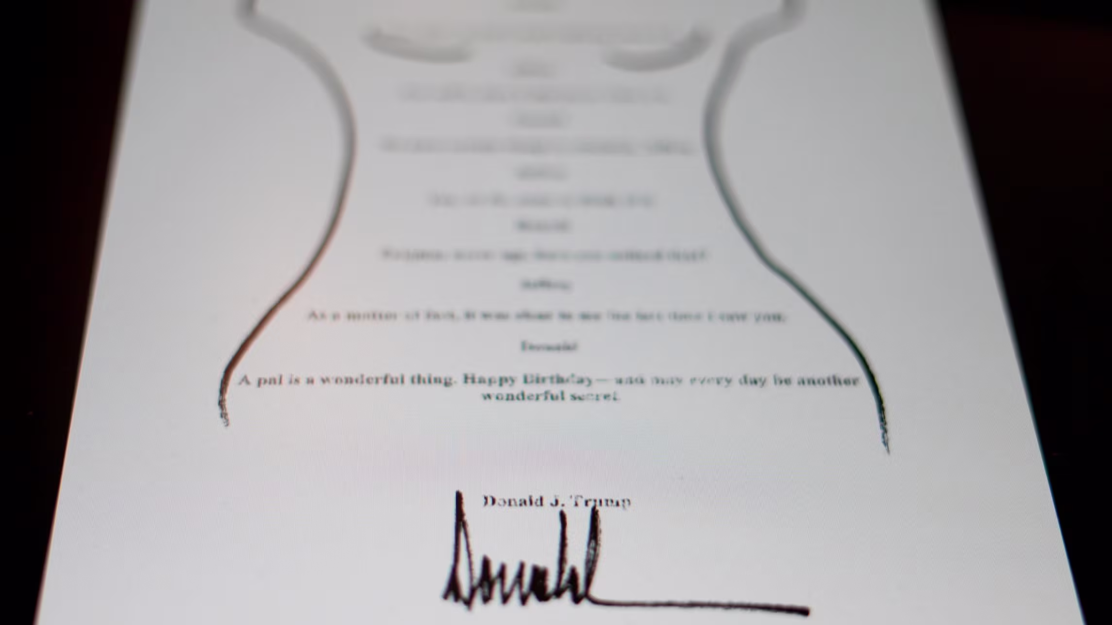 Featured image for Democrats expose new details in Trump-Epstein connection with birthday note