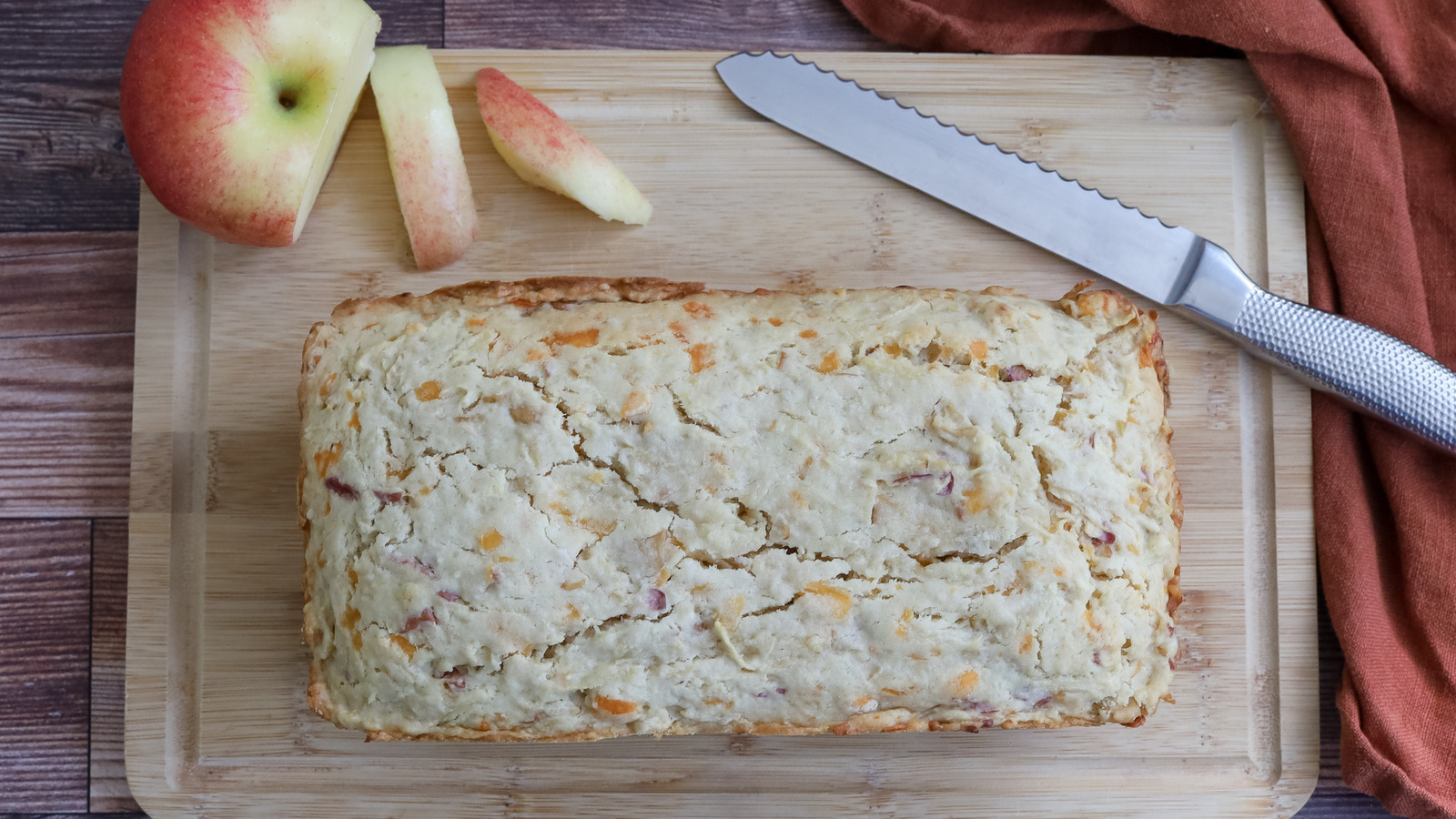 Featured image for "Deliciously Savory: Sharp Cheddar Apple Quick Bread Recipe"