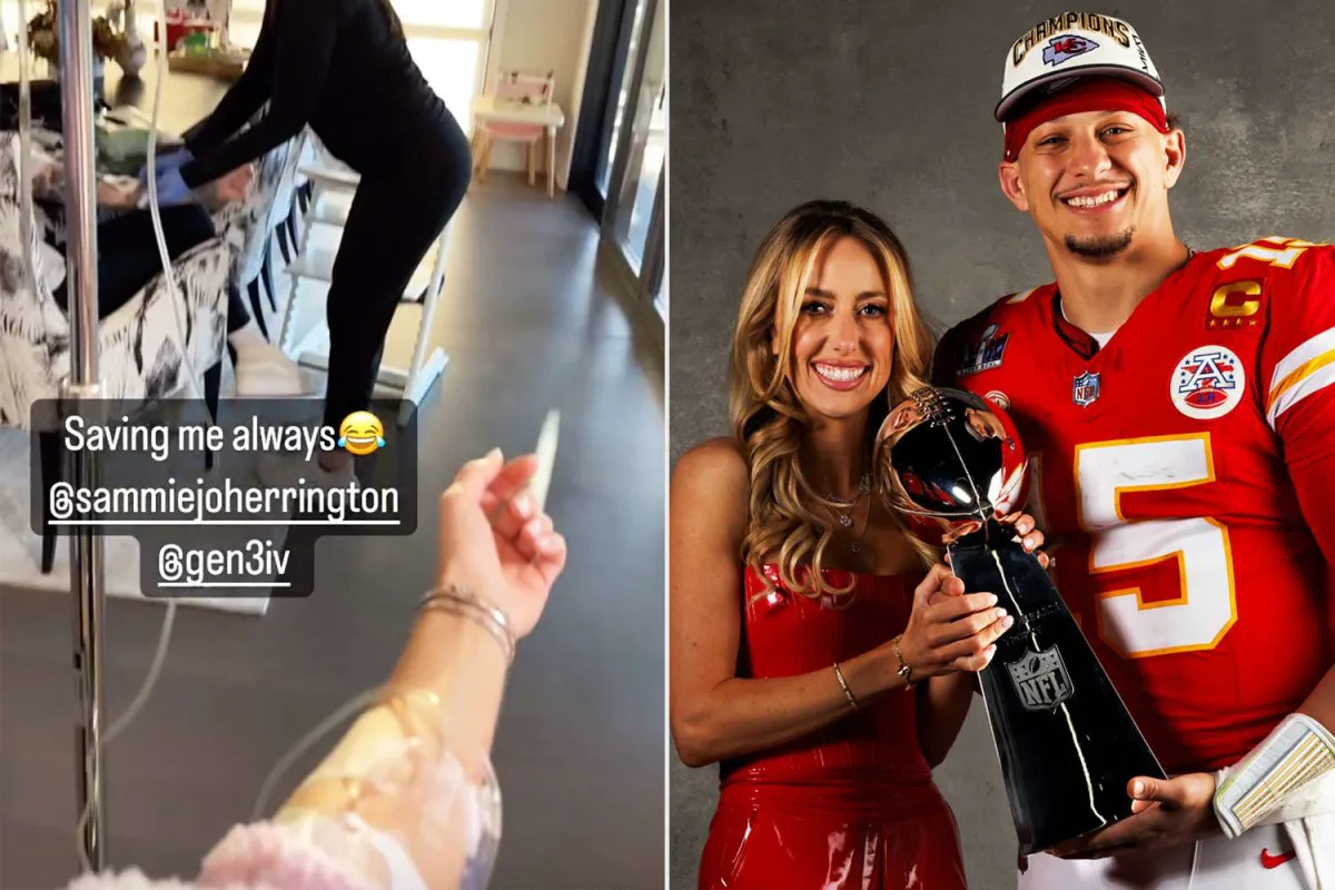 Featured image for "Brittany Mahomes' Super Bowl Parade Health Concerns: IV Drip and Traumatizing Shooting"