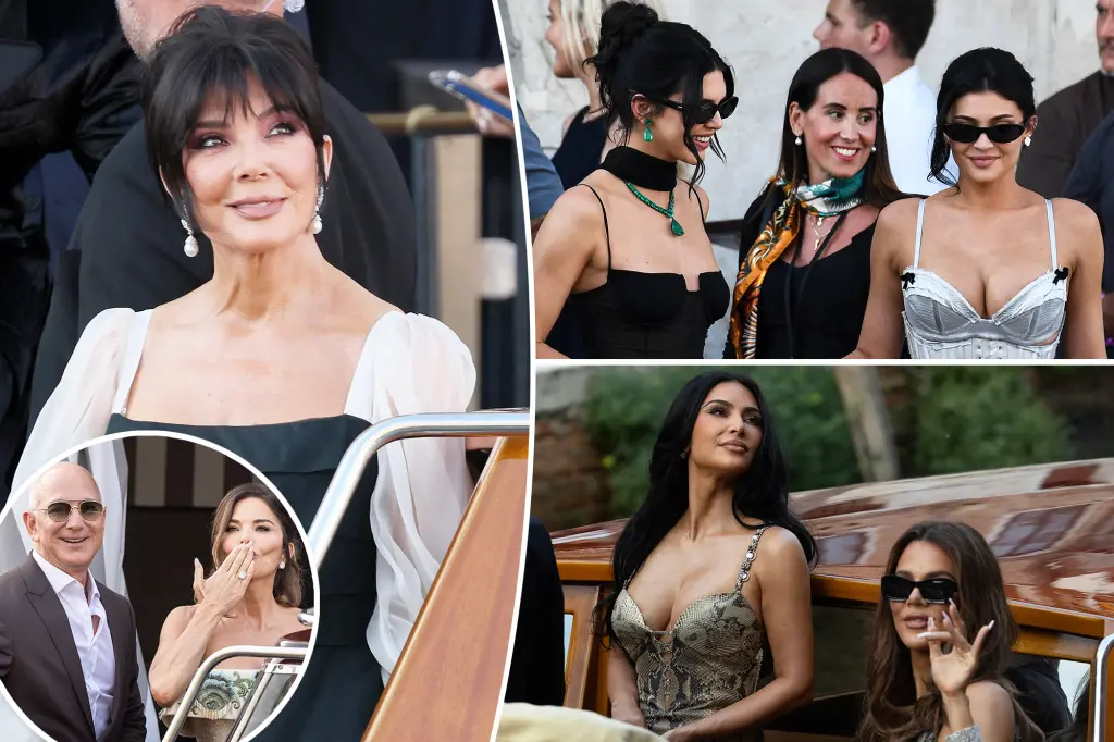 Featured image for Kris Jenner Advocated for Khloé, Kendall, and Kylie at Bezos-Sánchez Wedding