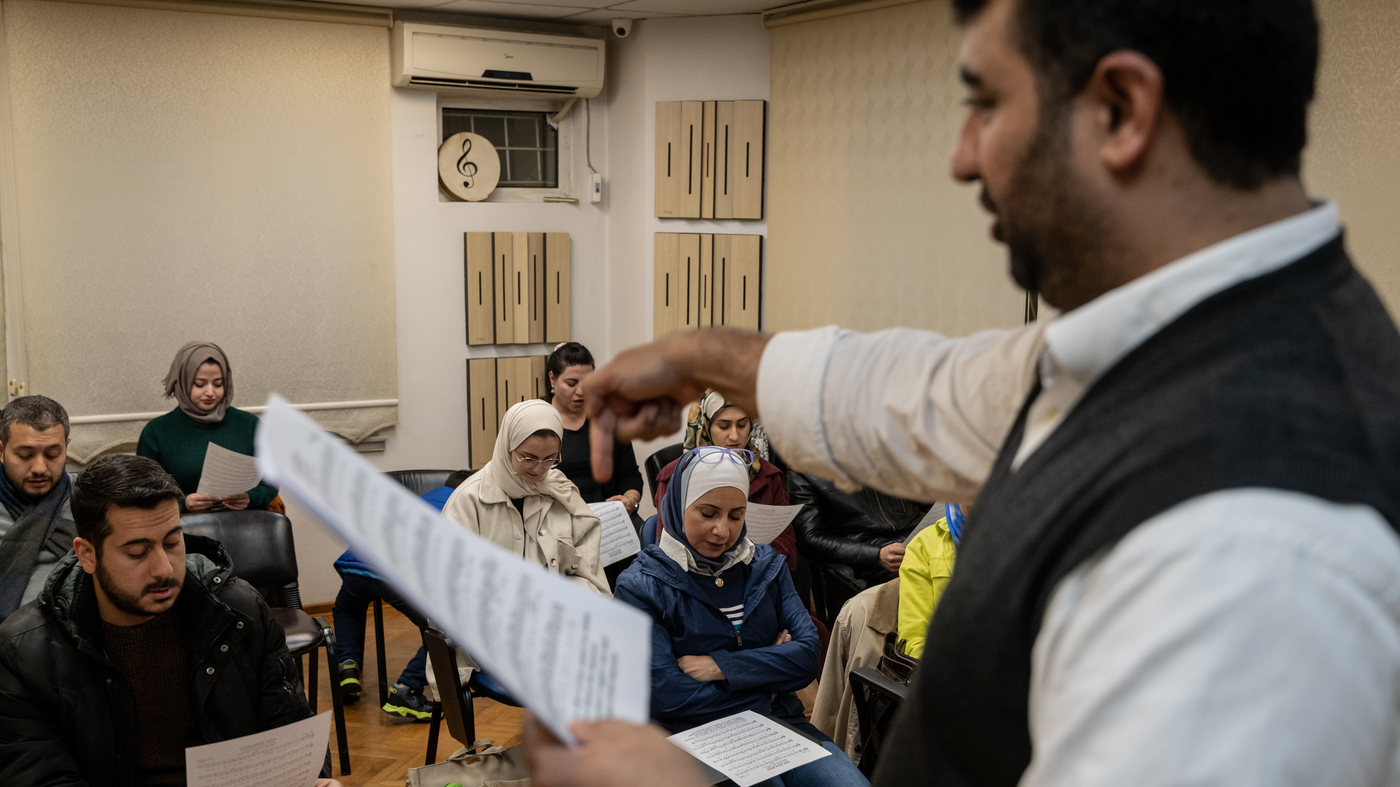 Music school in Turkey survives earthquake.