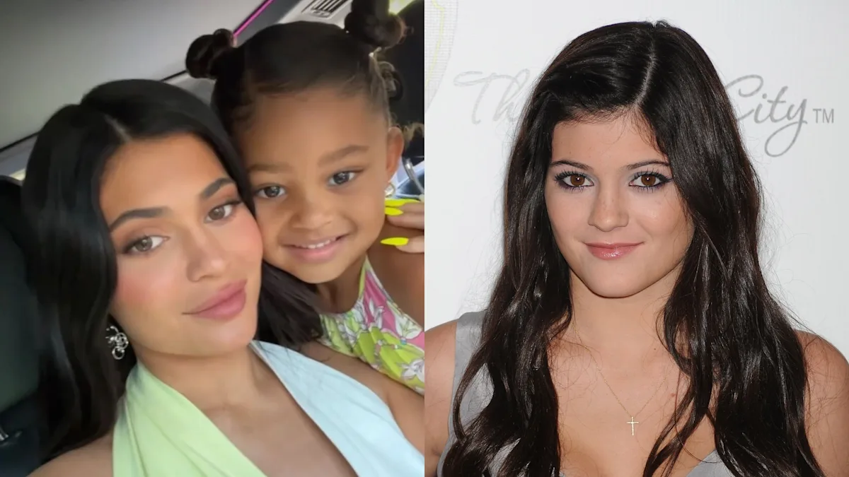 Featured image for Kylie Jenner's Confidence Boosted by Seeing Her Natural Features on Her Kids' Faces.