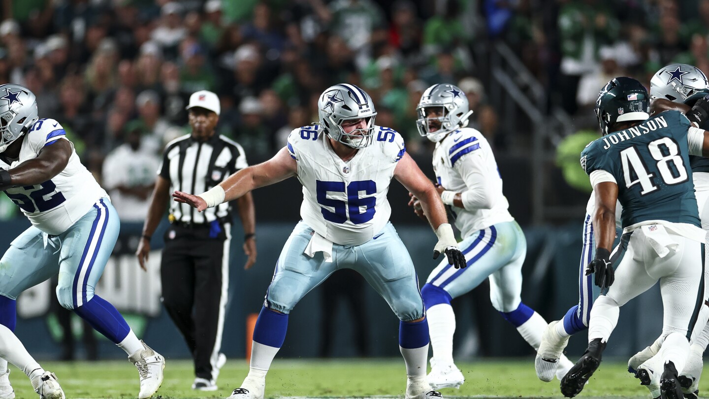 Featured image for Cowboys' Cooper Beebe to miss 6-8 weeks with high ankle sprain