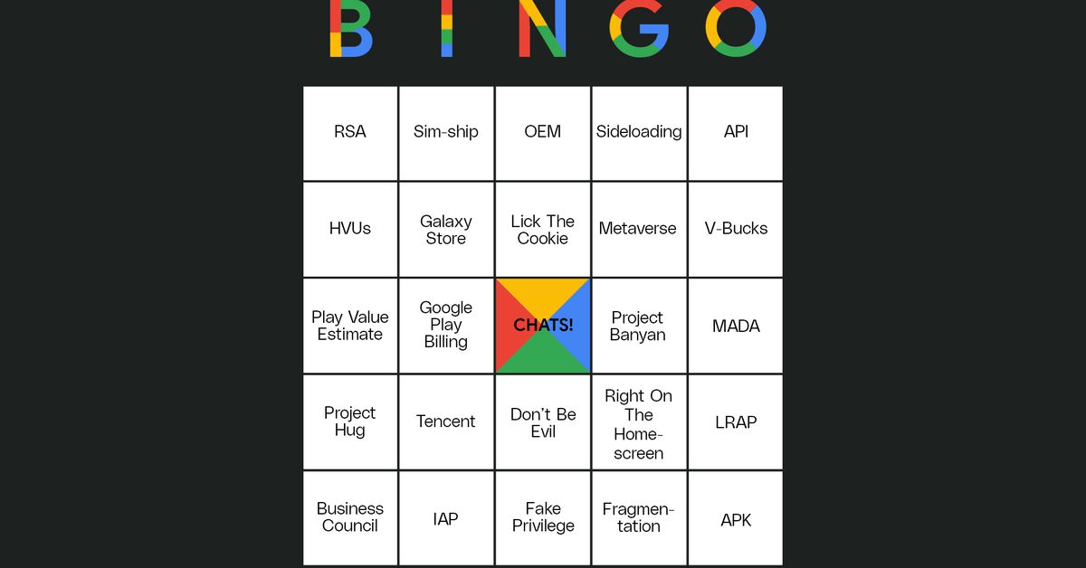 Featured image for "Google CEO Sundar Pichai's Fortnite Testimony: Get Your Bingo Cards Ready!"