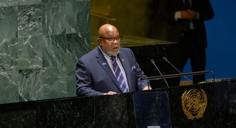 Featured image for Trinidadian diplomat prioritizes peace, prosperity, progress, and sustainability as new UN General Assembly President.