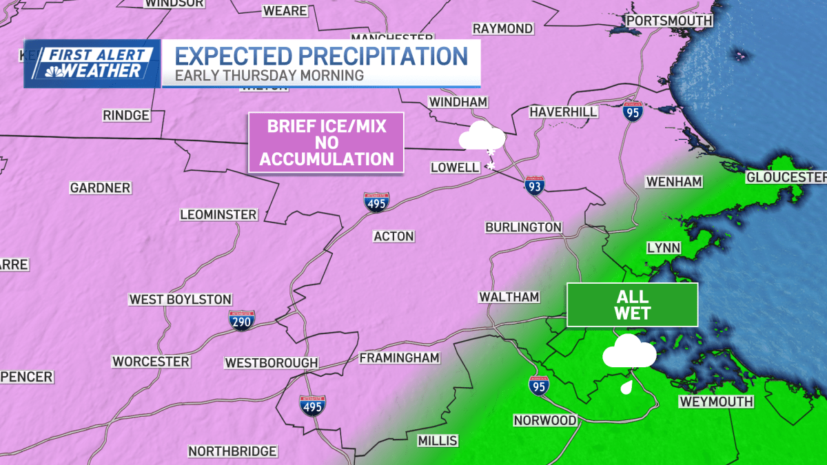 Thursday's Weather: Wintry Mix and Showers Expected