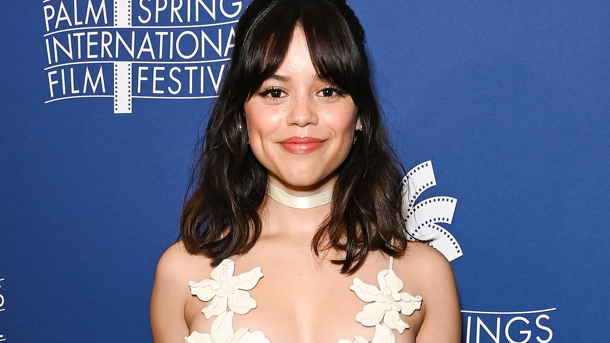 Featured image for Jenna Ortega wows in risqué floral mini dress at 'Miller's Girl' premiere