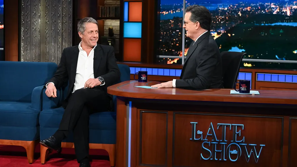 Featured image for Hugh Grant laments the impact of mobile phones on on-set affairs and co-star hookups.