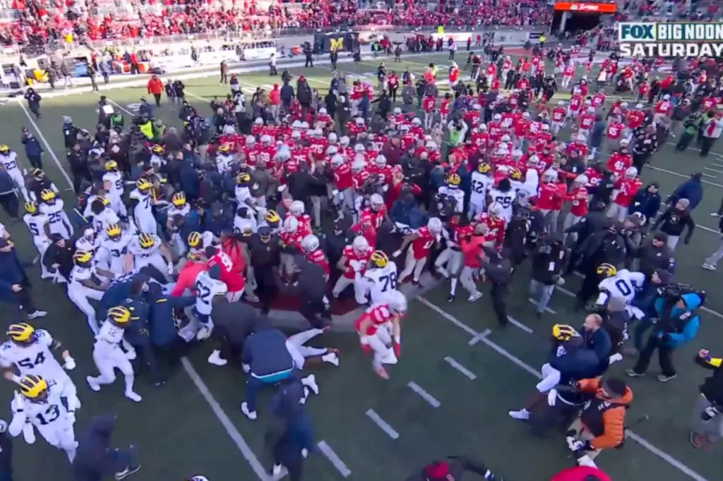 Michigan's Upset Over Ohio State Sparks On-Field Chaos