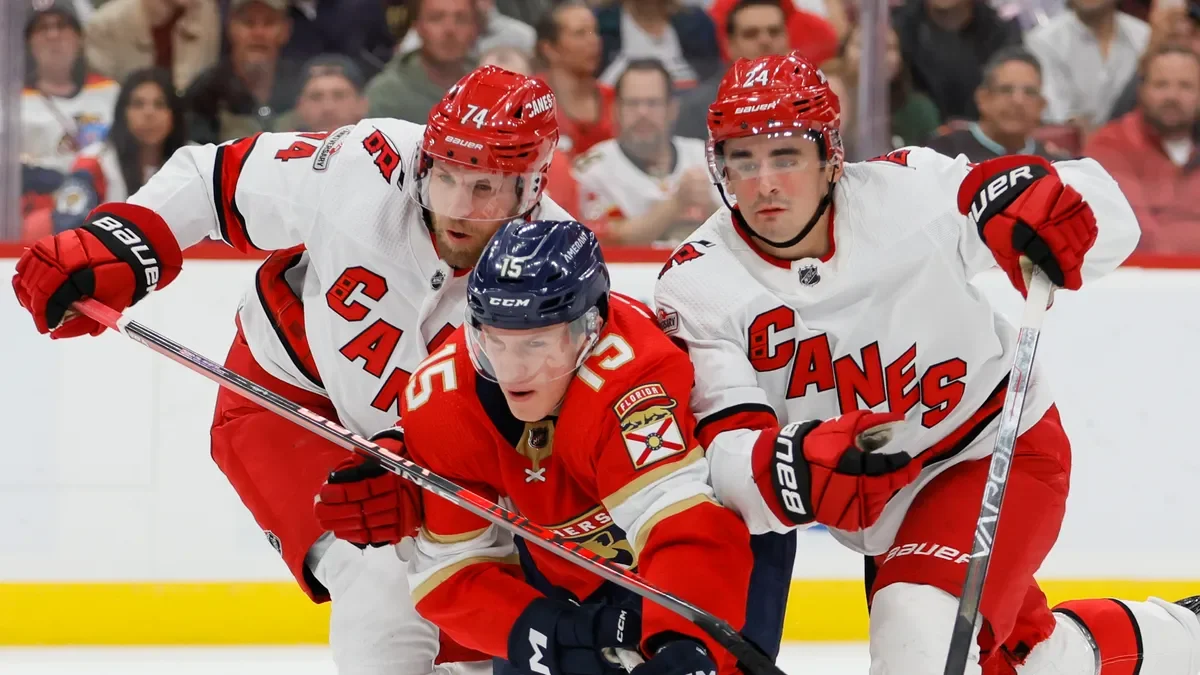 NHL Playoff Preview: Hurricanes vs Panthers in Eastern Conference Finals.