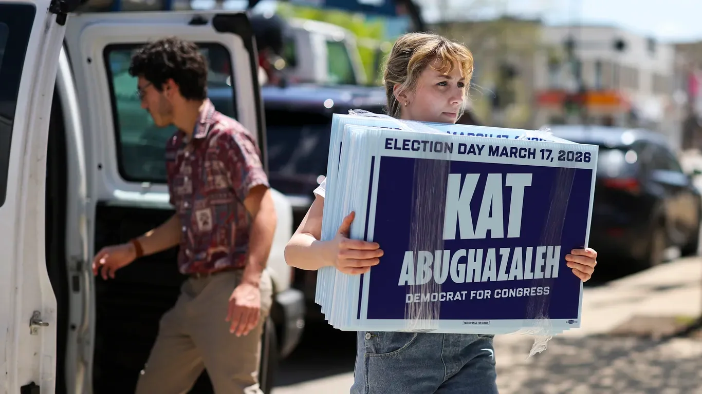 Featured image for Democratic Candidate Kat Abughazaleh Indicted Over ICE Protest Conspiracy