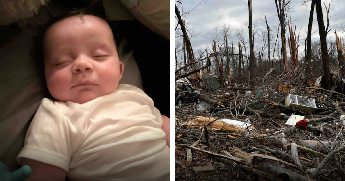 Miraculous Survival: Baby Rescued from Tornado's Wrath