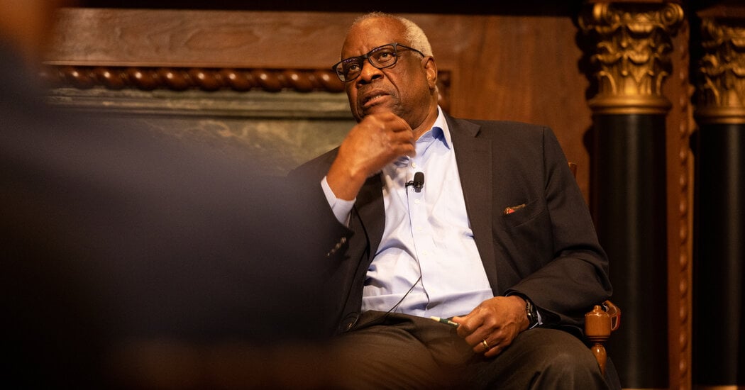 Featured image for "Justice Clarence Thomas Under Fire for Undisclosed Real Estate Deal with GOP Donor"