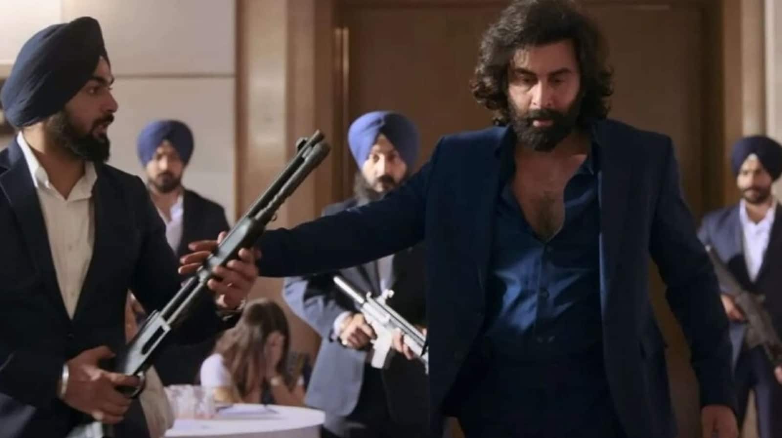 Featured image for "Ram Gopal Varma praises Ranbir Kapoor's 'machine gun' scene in Animal, calling it a cinematic gem"