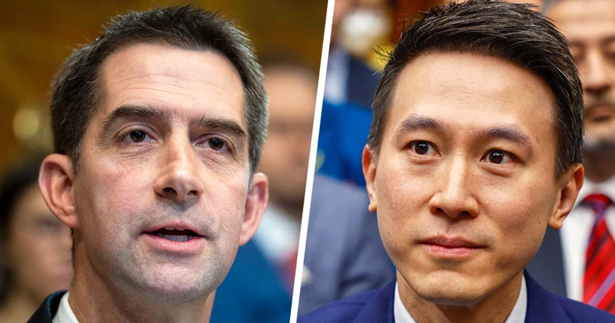 Featured image for "Sen. Tom Cotton's Controversial Questioning of TikTok CEO's Citizenship Sparks Backlash"