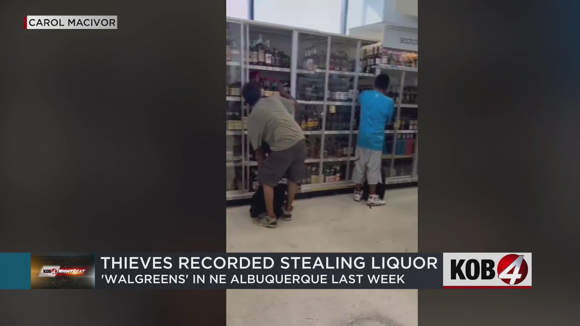 Brazen thieves caught on camera stealing liquor from Walgreens in NE Albuquerque
