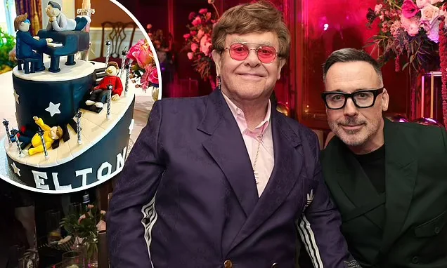 Elton John's 76th Birthday Bash with Wild Gifts from Husband David