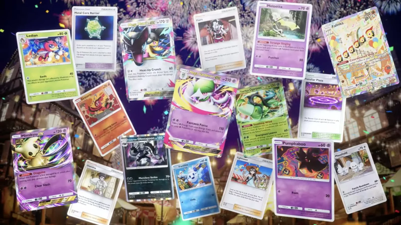 Fantastical Parade Expands Pokémon TCG Pocket With Mega Ex Cards and Stadium Debuts